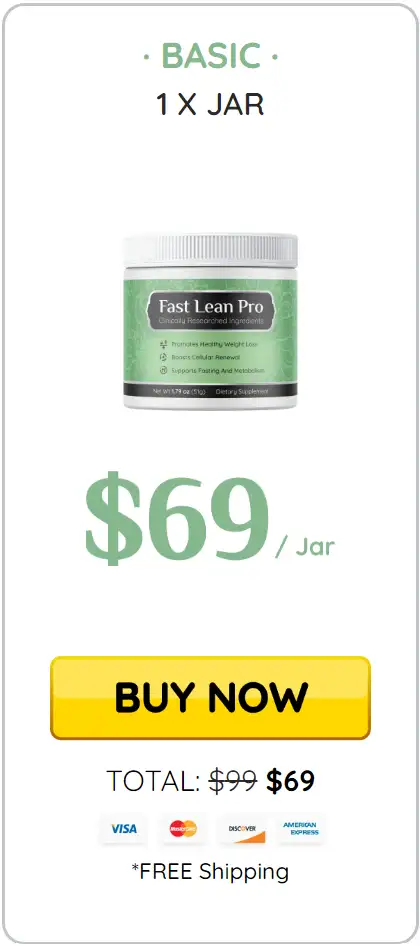 fast lean pro one bottle pack